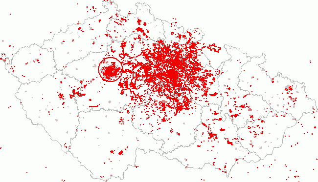 dr.vota: mapa nálezů v České republice