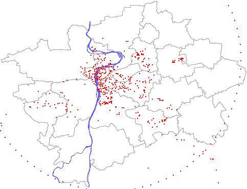 mapa Prahy