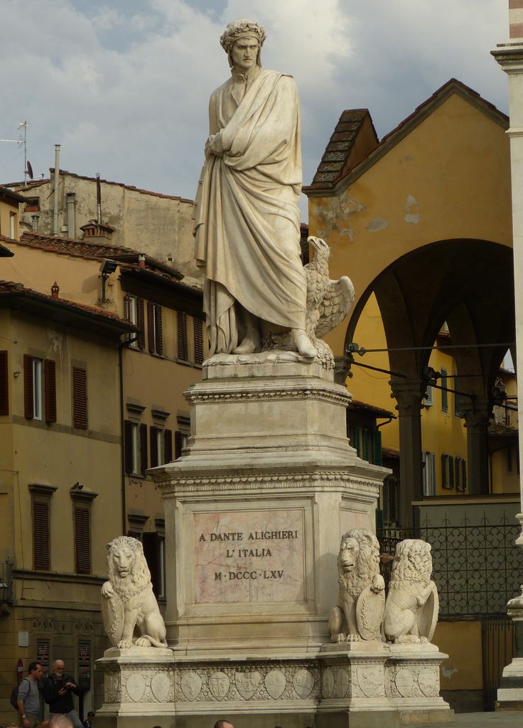 Florencie - Dante Alighieri - socha