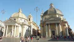 Piazza del Popolo - kostely "dvojčata"