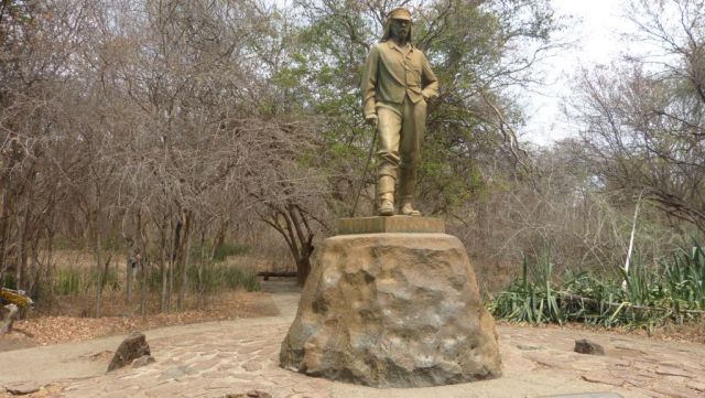 Livingstone - socha v Zimbabwe