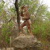 Livingstone - socha v Zambii
