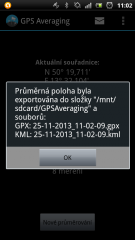 (7) Uložení Do souboru   GPX, KML