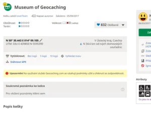 Co je to listing v geocachingu
