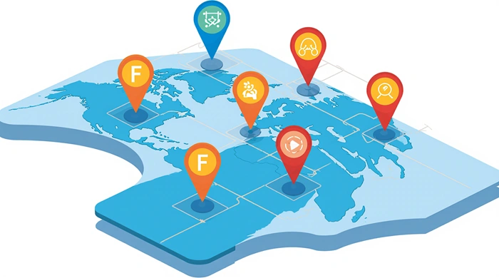 Geokačer sleduje na mapě Project-GC své FTF nálezy a statistiky – propojení technologie, map a dobrodružství v geocachingu.
