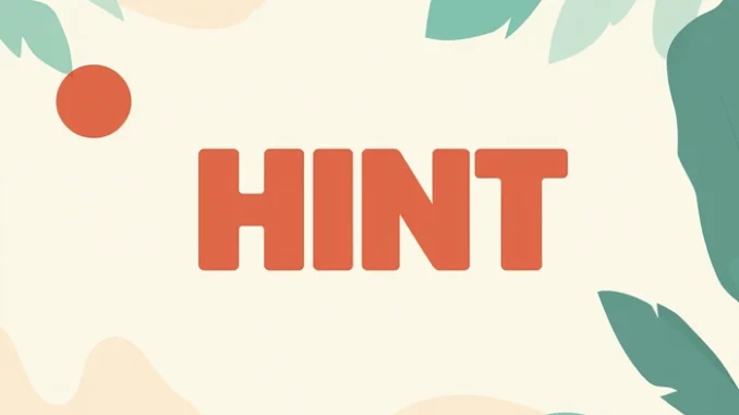 ilustrace pojmu hint v geocachingu se zvýrazněnou nápovědou v aplikaci